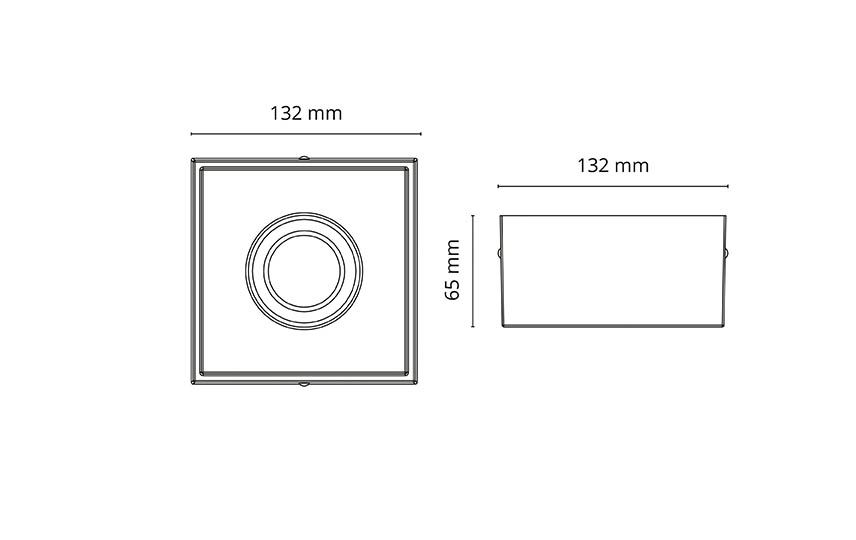 Cube Vit DimToWarm 550lm 2000-2800K Ra>95 Bakkantsdimmer