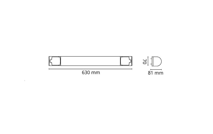 Prelude White w/ 2 x outlet 1060lm 3000K Ra>90 Trailing edge dimming