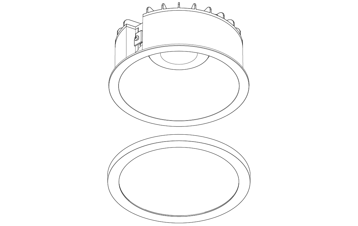 Rax 200  Weiss Glas klar IP44