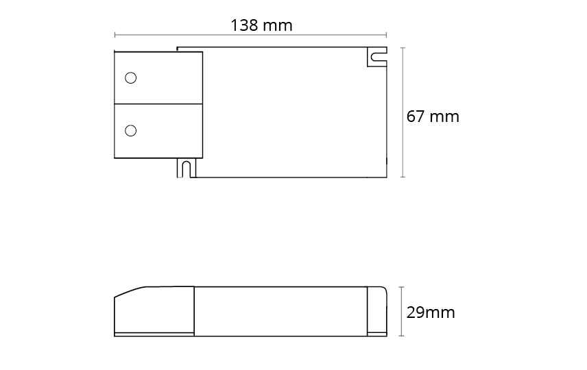 Sense Driver Blanc 4000lm 32W 900mA DALI / Push Dim