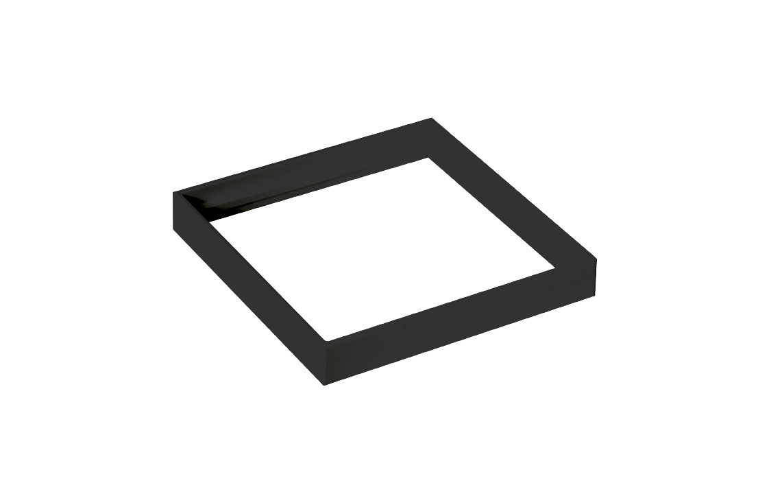 Soft Square Black Spacer Aluminium
