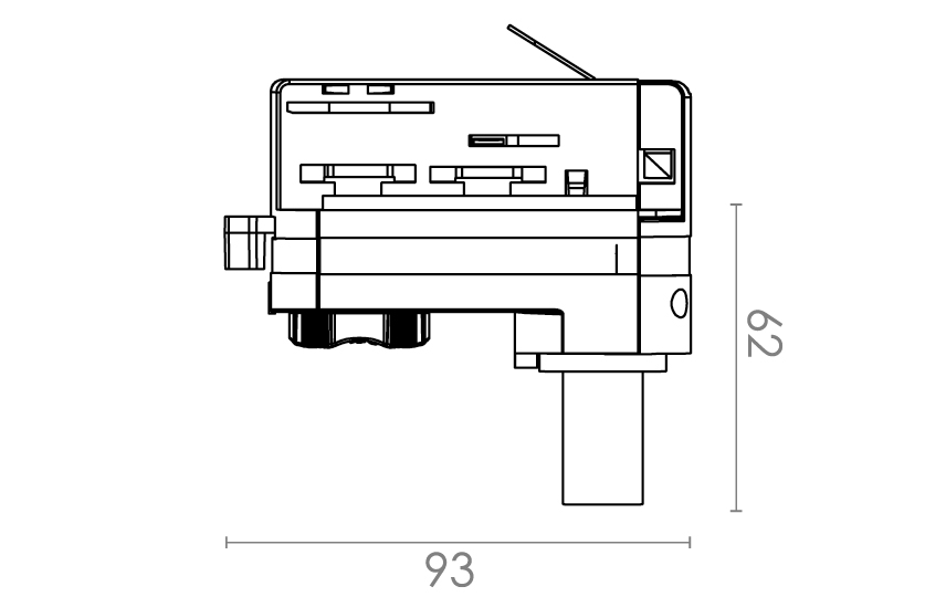 Shopline Weiss Pendelleuchte Adapter