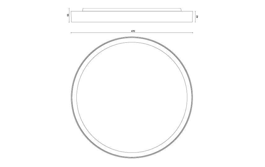 Disc 480 Connect Vit 3560lm 3000K Ra>80 Connect