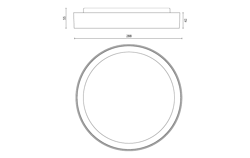 Disc 290 Connect Vit 2110lm 4000K Ra>80 Connect