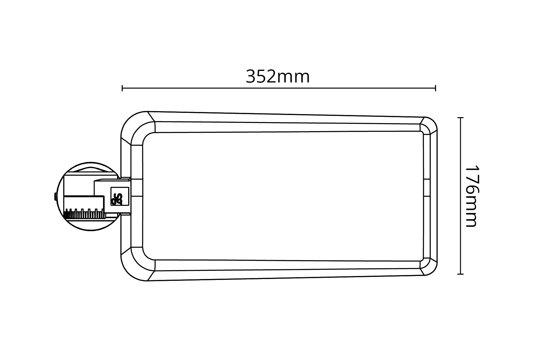 Fenes Maxi Lins 2 6350lm 3000K Ra>70 Ej dimbar